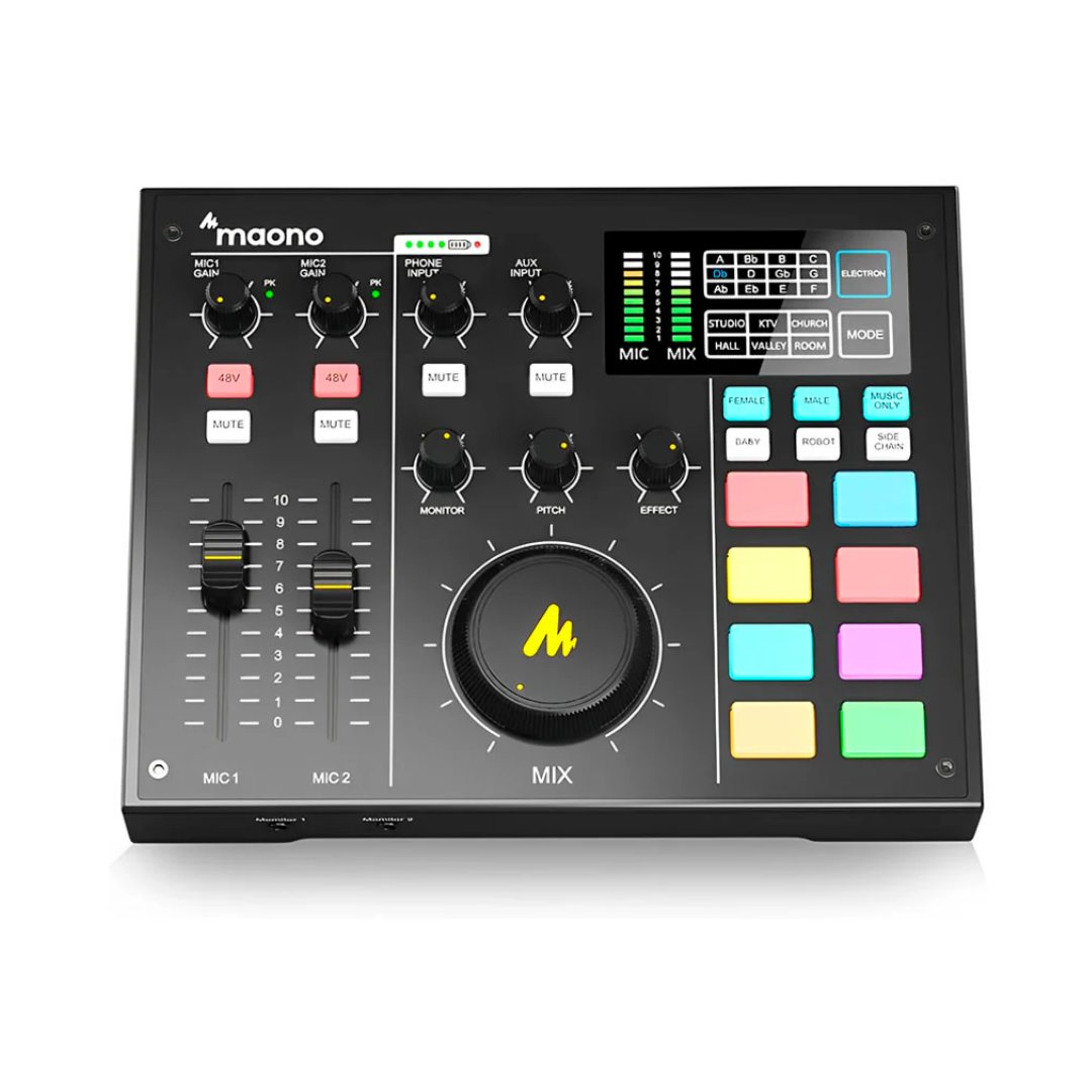 Kit Estudio Podcast Maono AU-AM100-K1 Micrófono Condensador
