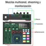 Kit Estudio Podcast Maono AU-AM100-K1 Micrófono Condensador
