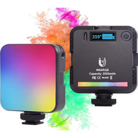 Mini Lampara Luz de video Led RGB W64RGB E-REISE