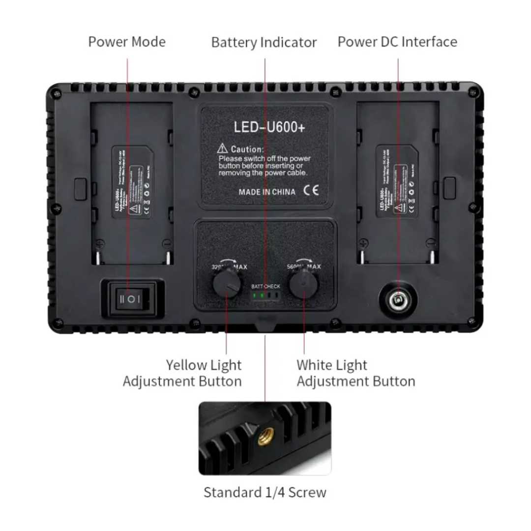 KIT de Iluminación Bicolor Lampara Led E-Reise PL-600