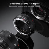 Adaptador de Lentes EF a EOS M K&F Concept