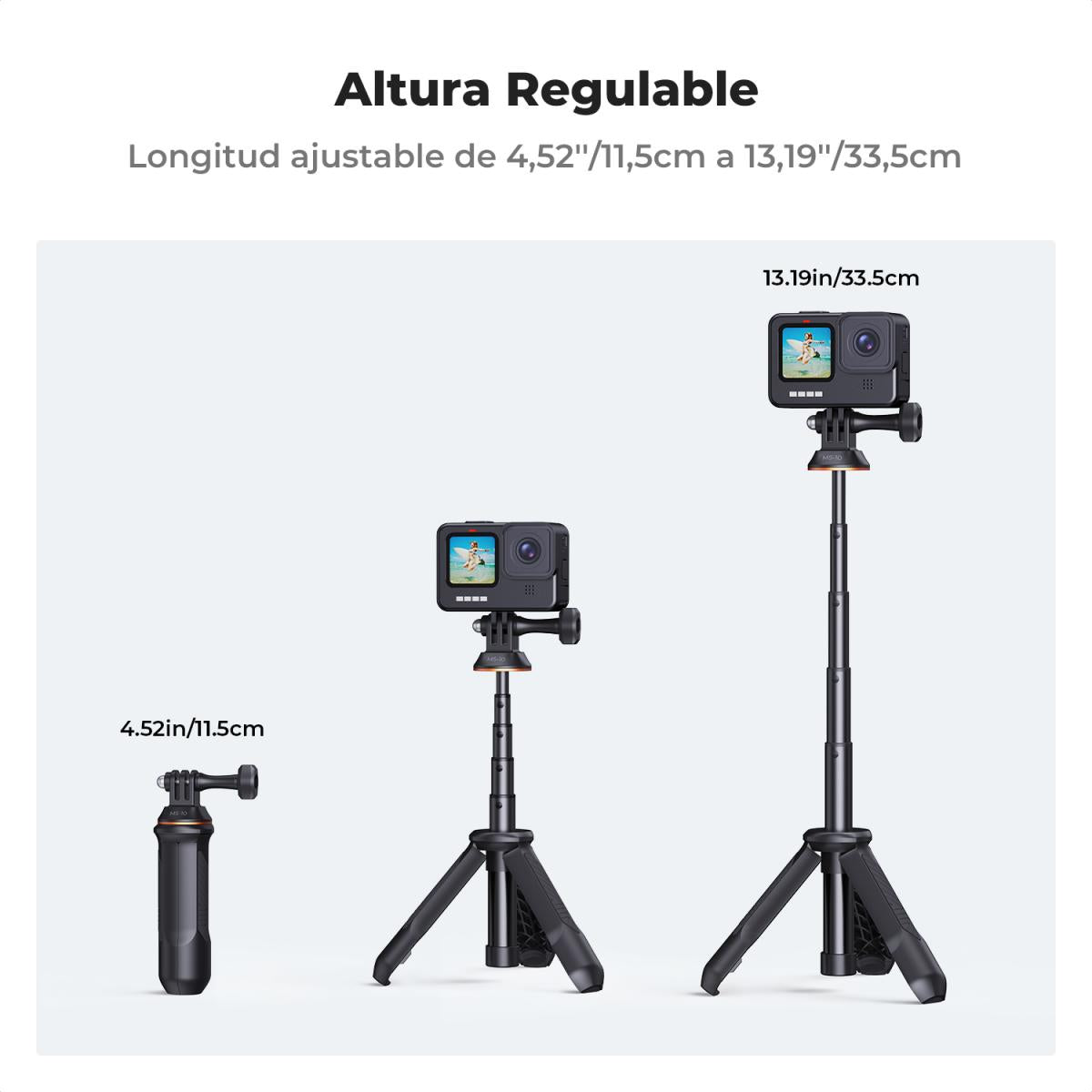 Mini Tripié y Selfie Stick K&F Concept MS10