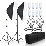 Kit de Iluminacion Softbox con sistema de luz continua 4 en 1 E-Reise FXPK4
