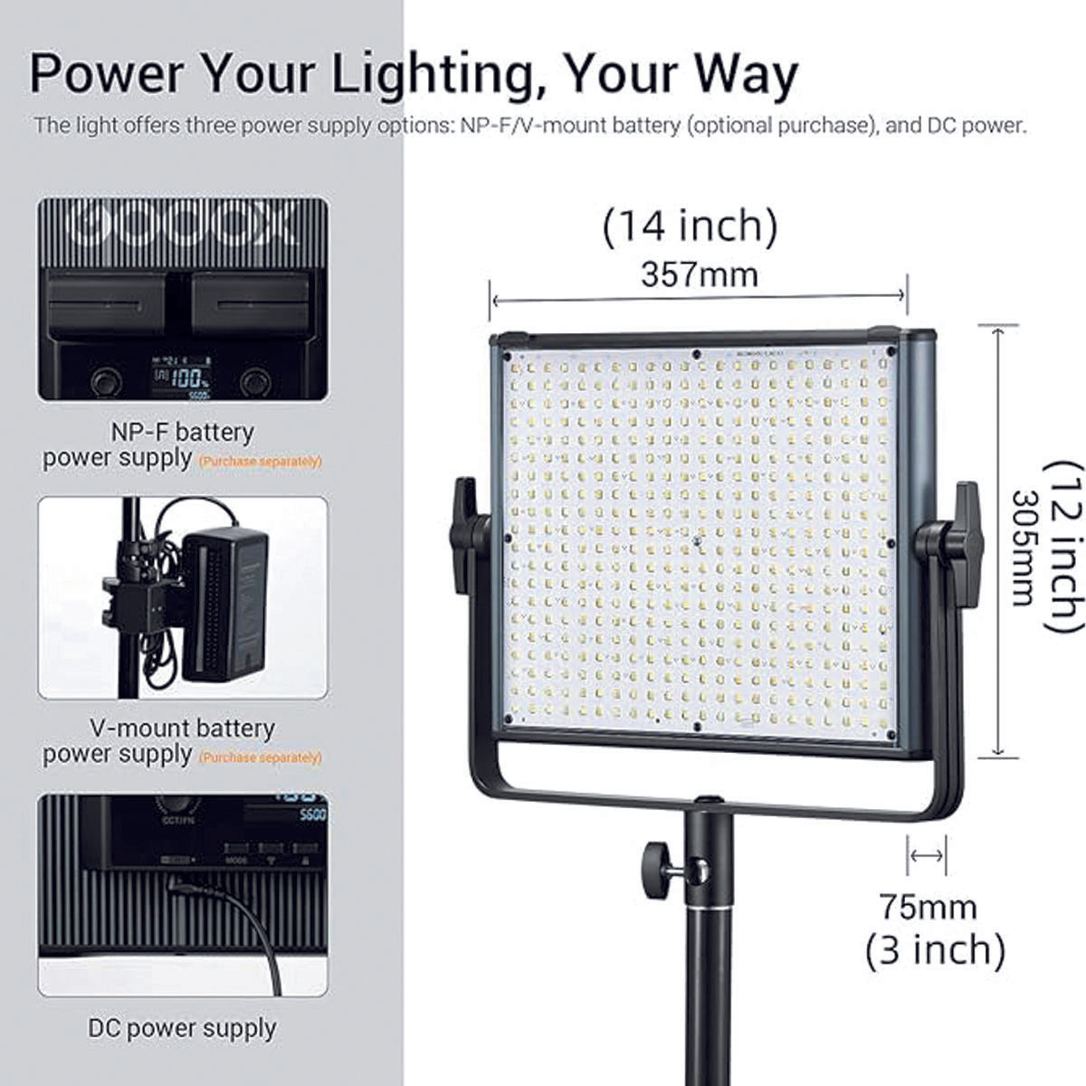 LAMPARA LED GODOX LDX50BI BICOLOR