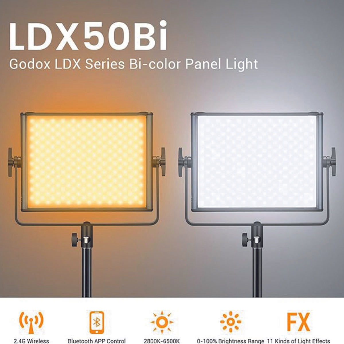 LAMPARA LED GODOX LDX50BI BICOLOR
