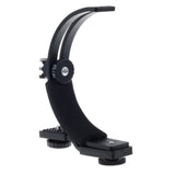 Bracket tipo C soporte para cámara y flash Lovefoto