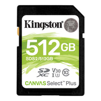 Tarjeta de Memoria Kingston 512GB SDXC Canvas Select Plus