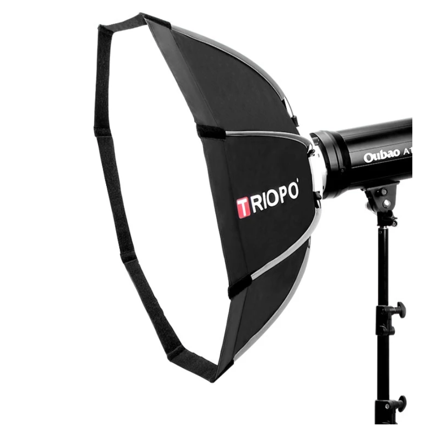 Softbox Octagonal Triopo 65cm para montura Bowens K2-65 con Grid
