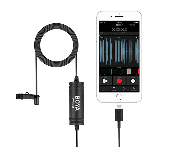 Micrófono para IOS Lavalier BOYA BY-DM1