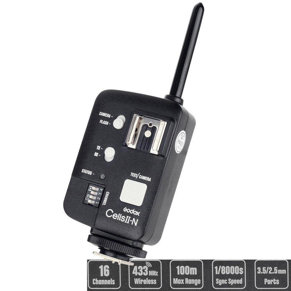 Transmisor Disparador de Flash para Nikon CELLSII-N GODOX