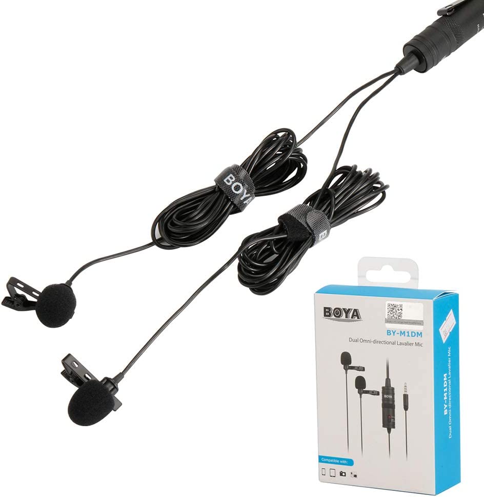 Micrófono Lavalier Dual BOYA BY-M1DM