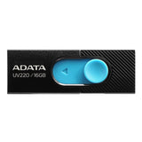 USB 2.0 ADATA de 16GB UV220 Negro y Azul