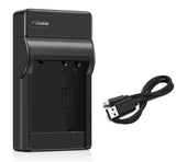 Cargador para baterías Canon LP-E10 con cable USB