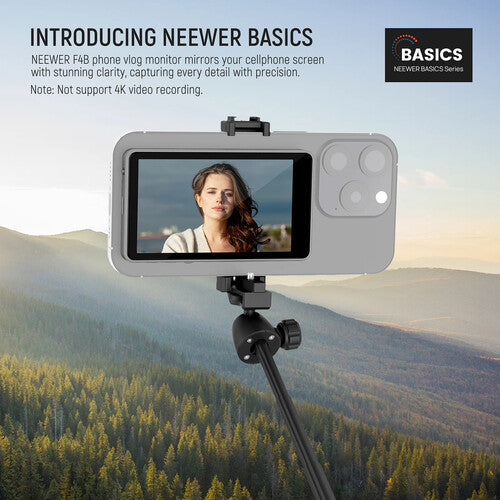 Neewer BASICS F4B Monitor Magnético 4” para Selfies y Vlogs con Teléfono