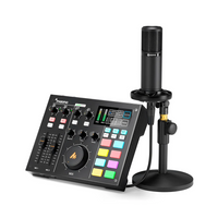 Kit Estudio Podcast Maono AU-AM100-K1 Micrófono Condensador