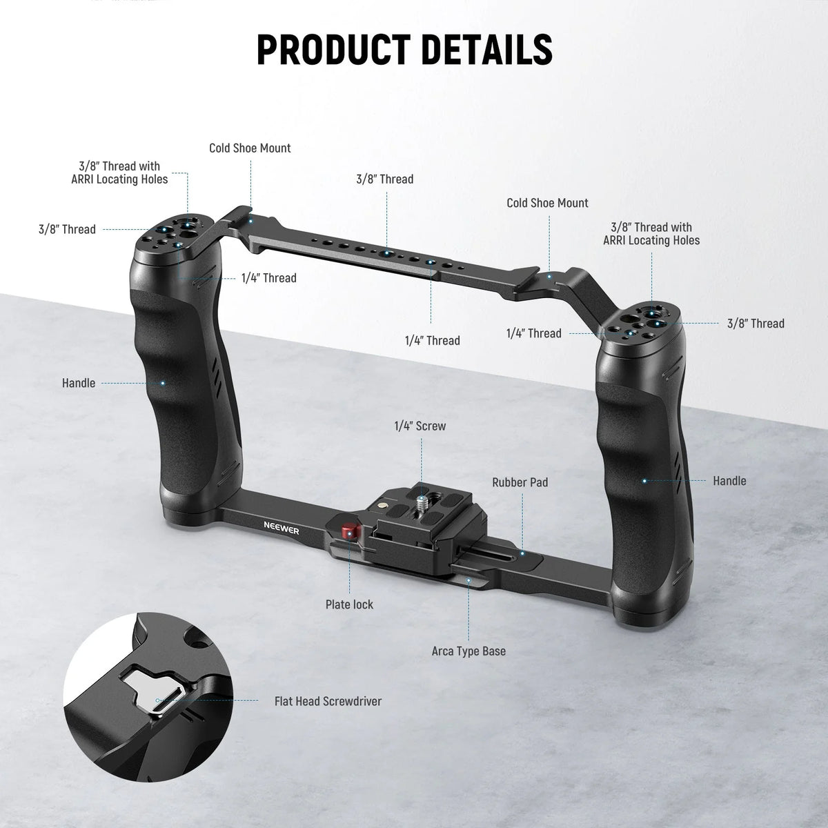 Jaula Universal para Cámara con Placa Arca – Neewer CA077