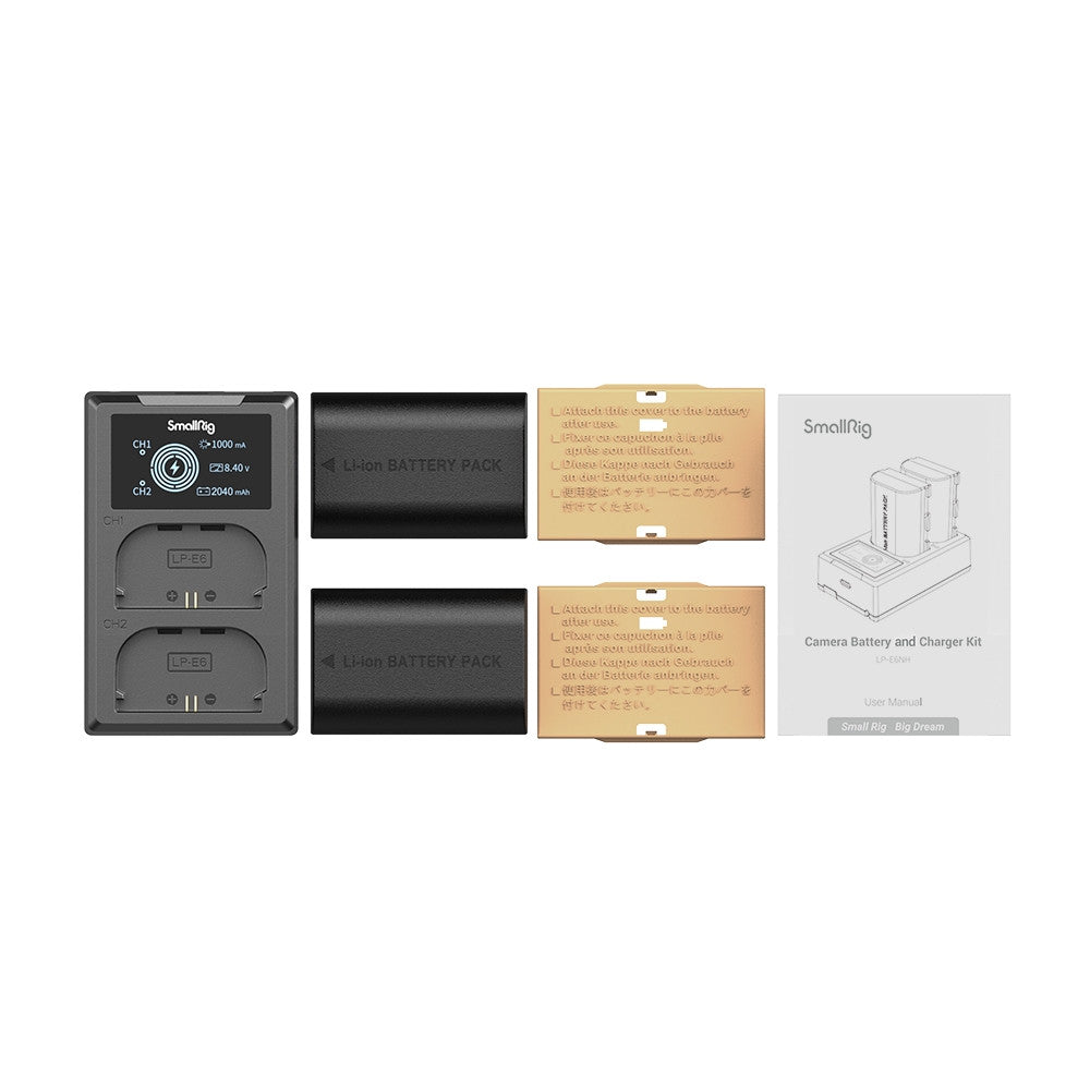 Kit de batería y cargador para cámara SmallRig LP-E6NH 3821