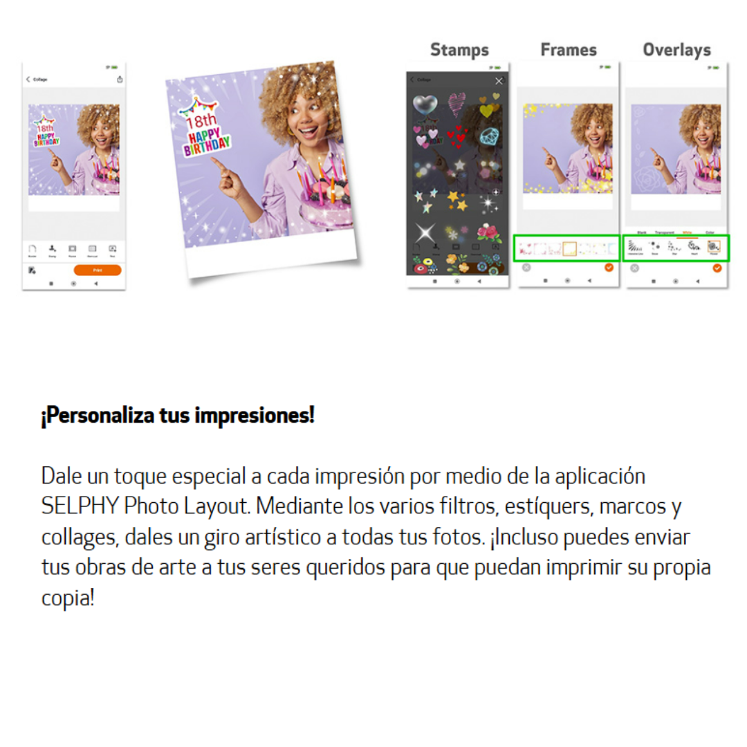 Papel Canon XS-20L Cuadrado para Impresora Selphy QX20