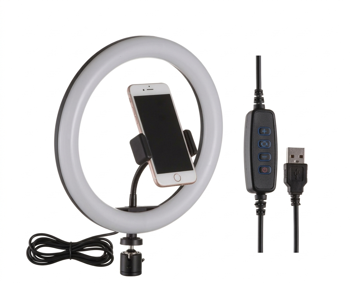 Aro de Luz 6.5 Pulgadas SX-06 E-REISE con Soporte para Celular