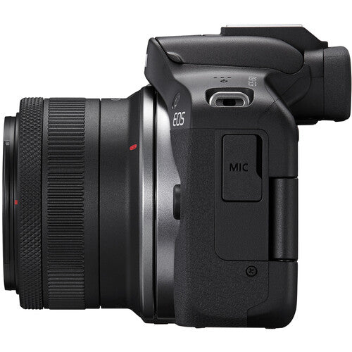 Cámara Canon EOS R50 con lente RF-S 18-45mm f/4.5-6.3 IS