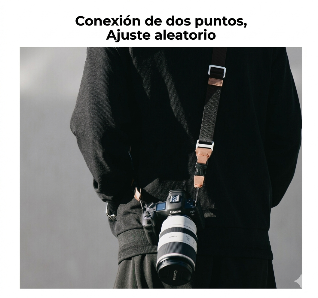 Correa para Cámara K&F Concept Negro 13.115V1
