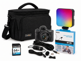 Kit Powershot V1 + Mochila + Micrófono + Lámpara + Tarjeta 64GB