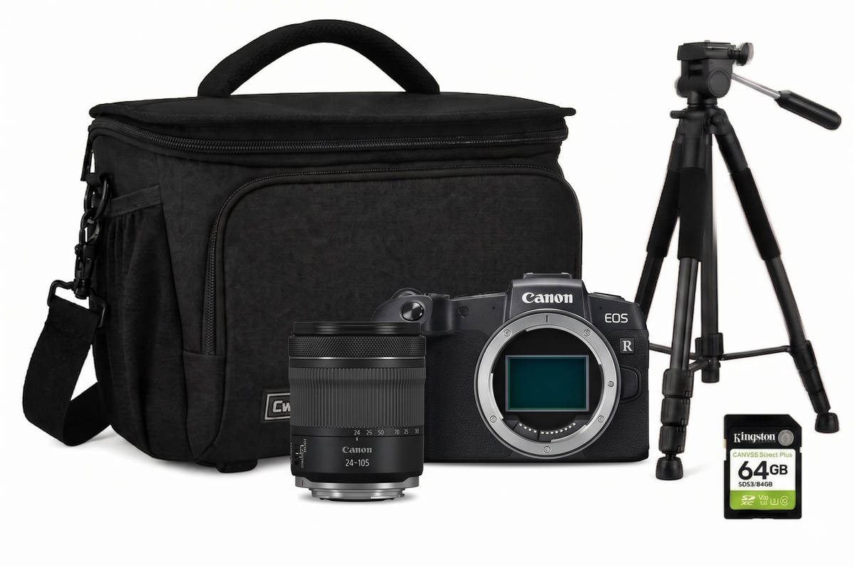 Kit Cámara Canon RP + Mochila + Tarjeta 64GB + Tripié