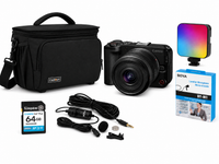 Kit Cámara Canon R50 V + Mochila + Micrófono + Lámpara + Tarjeta 64GB