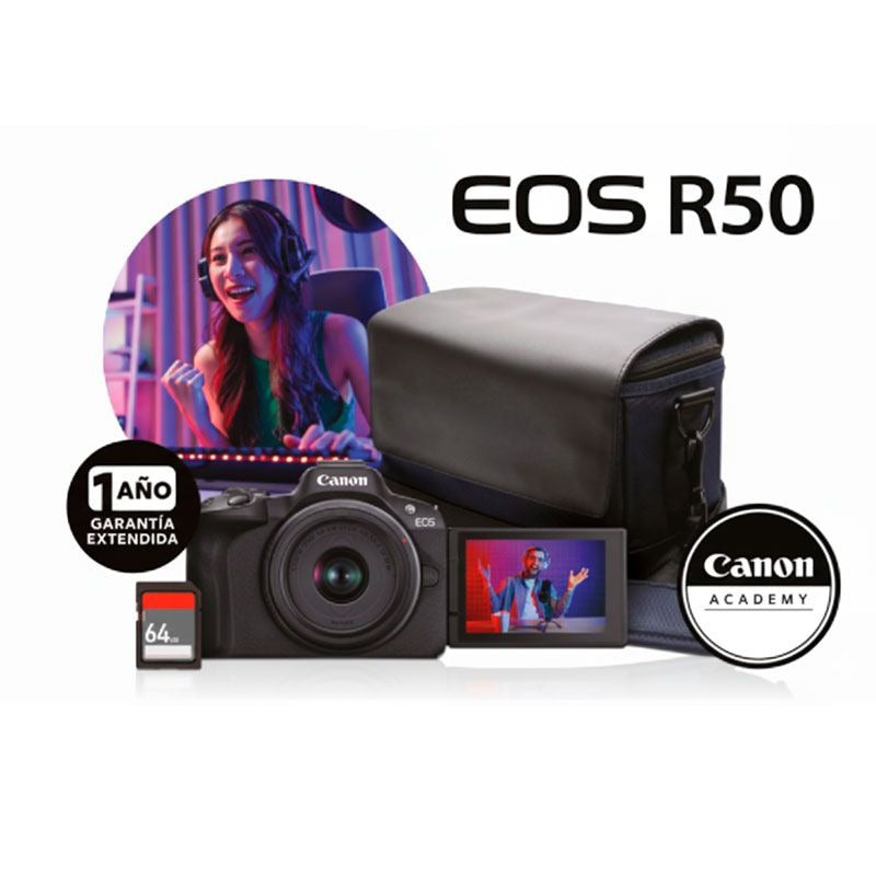 Bundle Cámara Canon EOS R50