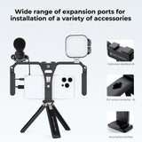 Jaula Estabilizadora Plegable para Smartphone con 3 Zapatas Frías y Doble Empuñadura 360° K&F Concept KF31.092