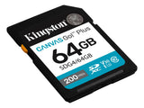 Tarjeta de Memoria Kingston 64GB Canvas Go! Plus 200MB/S