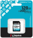 Tarjeta de Memoria Kingston 128GB Canvas Go! Plus 200MB/S