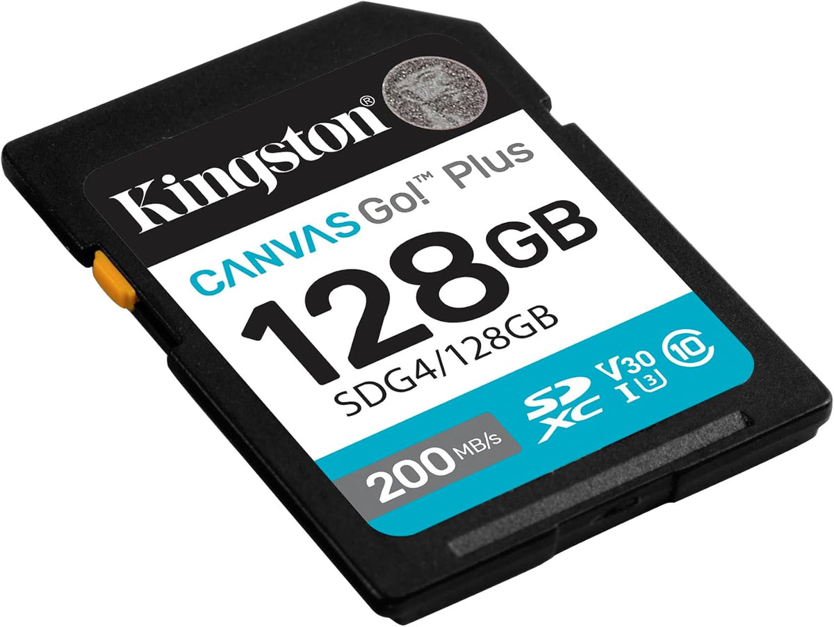 Tarjeta de Memoria Kingston 128GB Canvas Go! Plus 200MB/S