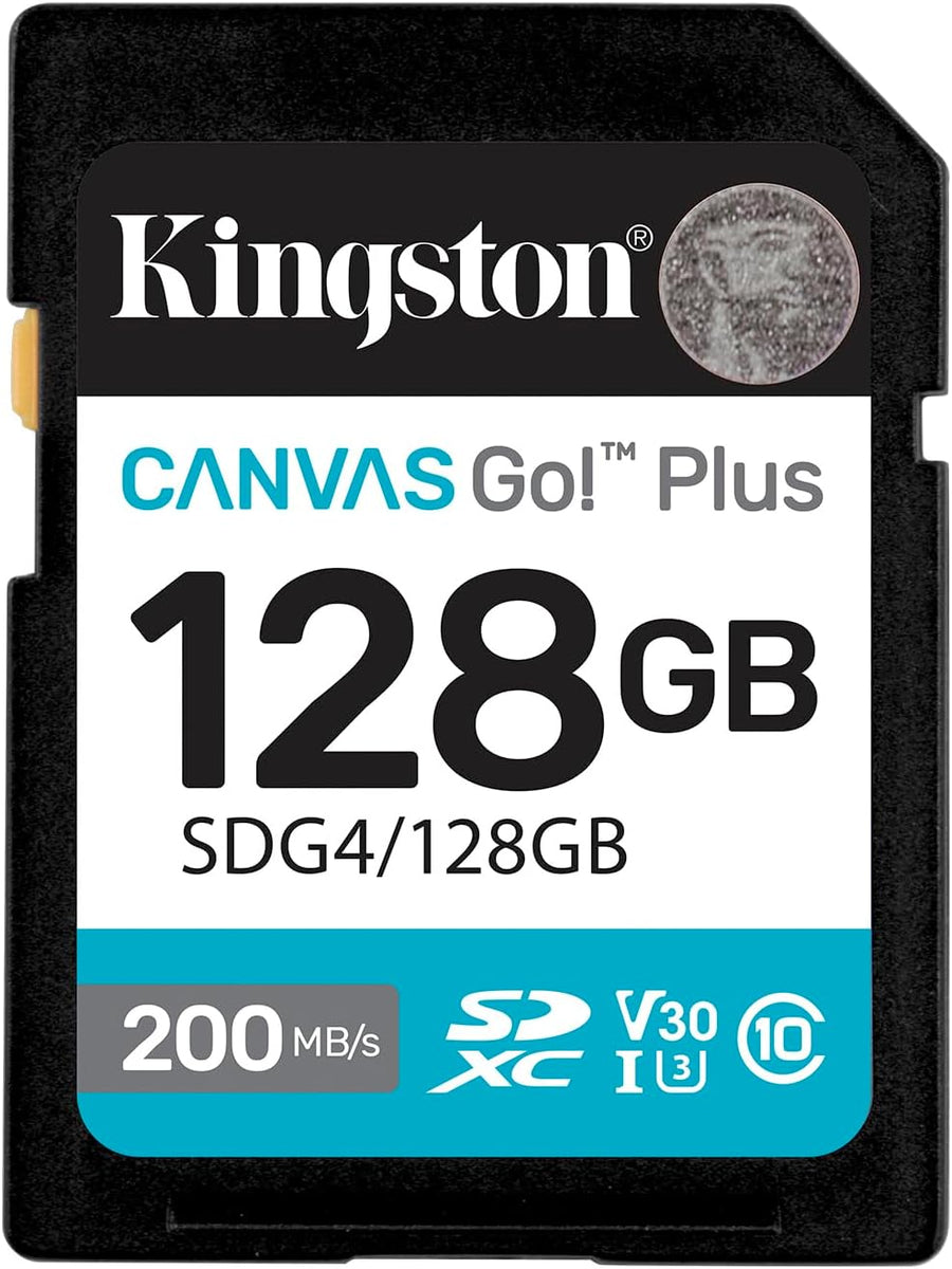 Tarjeta de Memoria Kingston 128GB Canvas Go! Plus 200MB/S