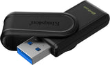 USB Kingston 64GB Datatraveler Exodia S Negro