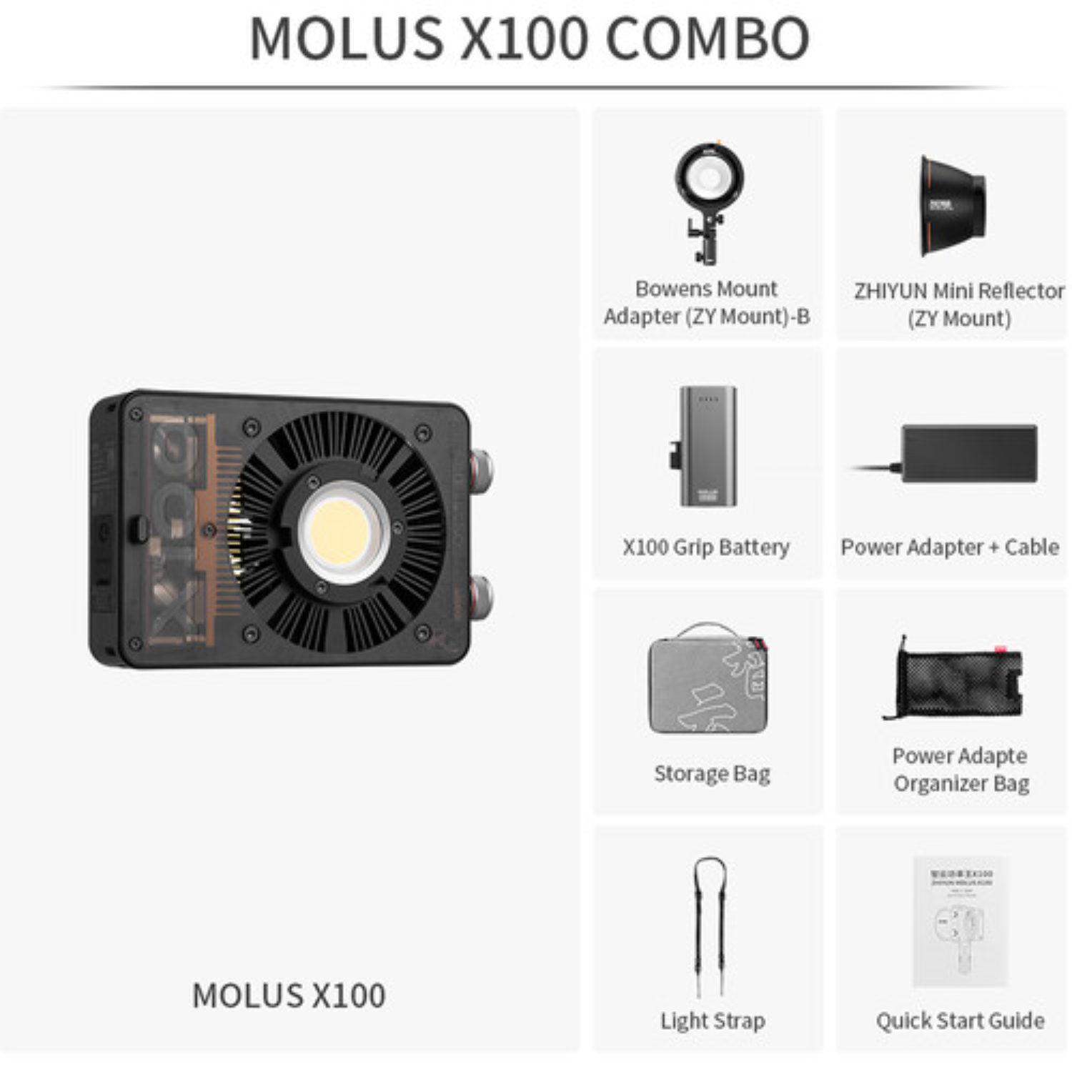 Lámpara Zhiyun MOLUS X100 Combo