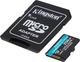 Tarjeta de Memoria Kingston 256GB Canvas Go Plus Gen4 MicroSDXC 200MB/S