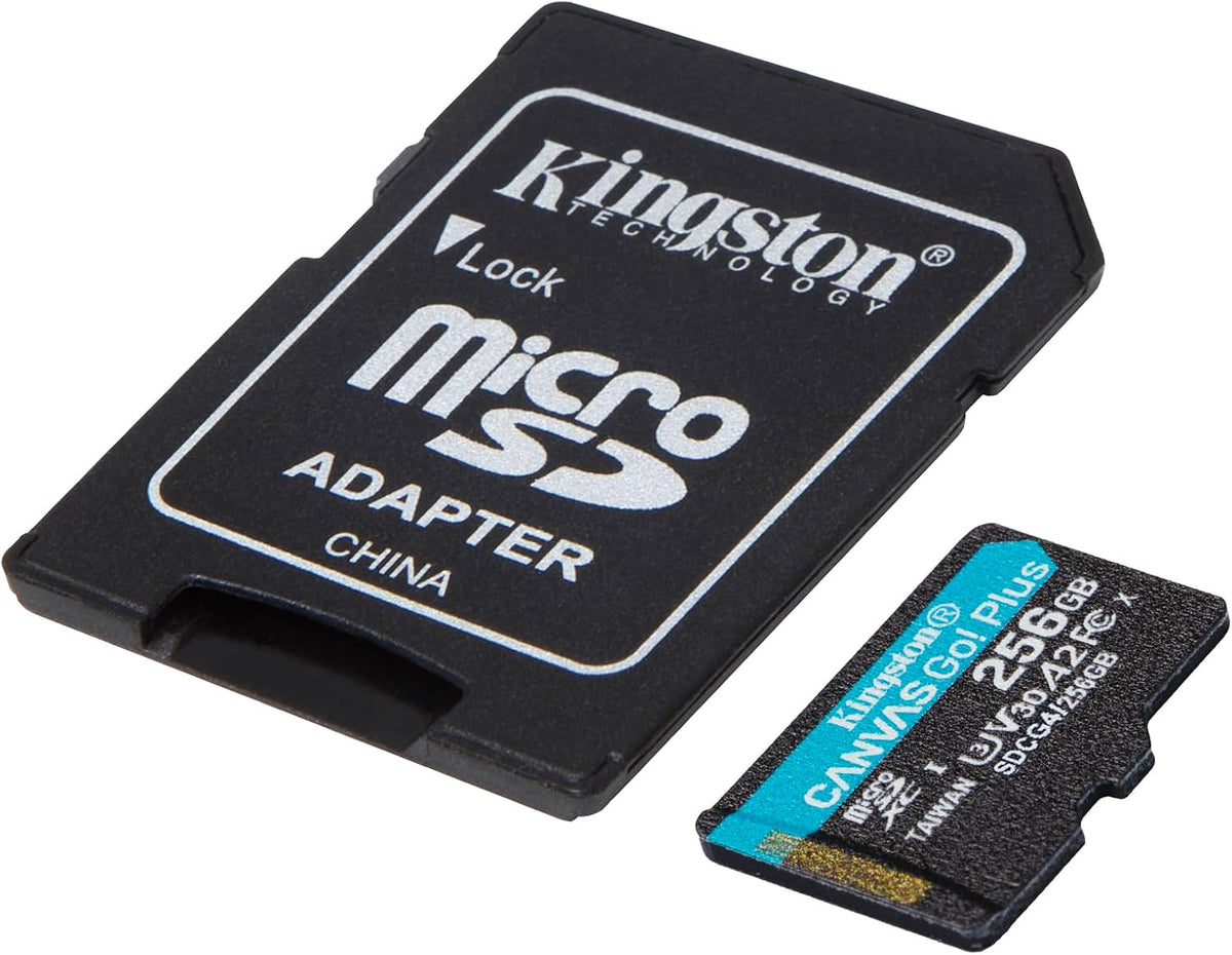 Tarjeta de Memoria Kingston 256GB Canvas Go Plus Gen4 MicroSDXC 200MB/S