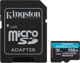 Tarjeta de Memoria Kingston 256GB Canvas Go Plus Gen4 MicroSDXC 200MB/S