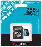 Tarjeta de Memoria Kingston 256GB Canvas Go Plus Gen4 MicroSDXC 200MB/S