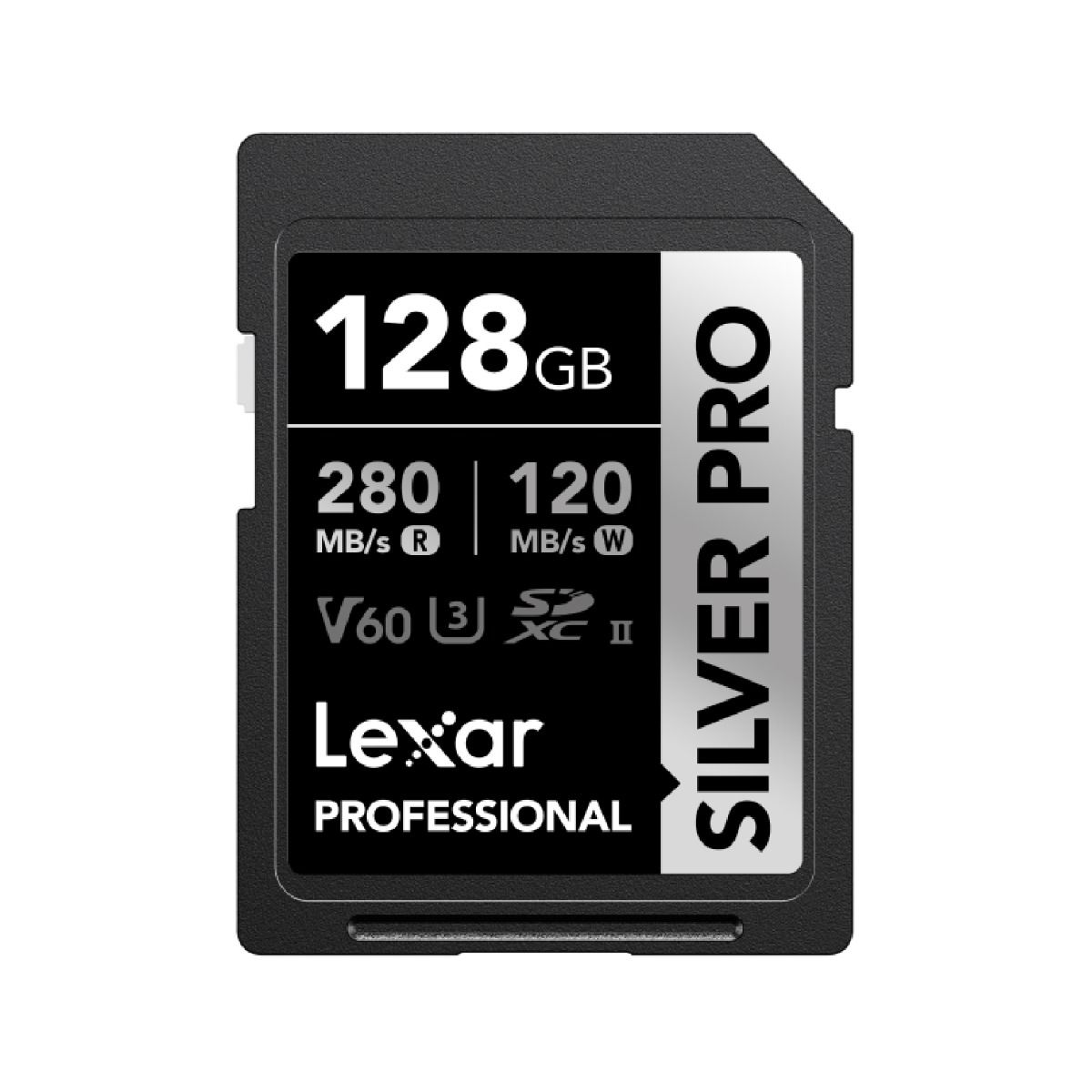 Tarjeta de Memoria Lexar 128GB SD Silver Pro 280MB/S