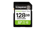 Tarjeta De Memoria Kingston 128GB  SDXC Canvas Select Plus Gen3