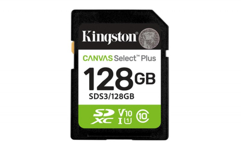 Tarjeta De Memoria Kingston 128GB  SDXC Canvas Select Plus Gen3