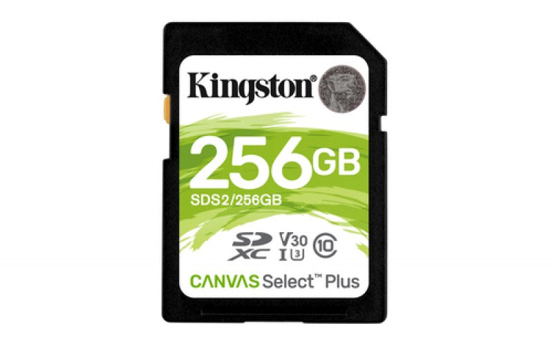 Tarjeta de memoria Kingston 256GB SD Canvas Select Plus