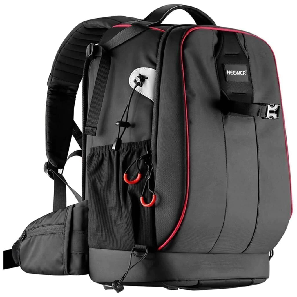 Mochila Fotográfica Profesional NEEWER NW-XJB-D2330-R Impermeable con Divisores Ajustables y Candado Antirrobo