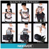 Mochila Fotográfica Profesional NEEWER NW-XJB-D2330-R Impermeable con Divisores Ajustables y Candado Antirrobo