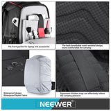 Mochila Fotográfica Profesional NEEWER NW-XJB-D2330-R Impermeable con Divisores Ajustables y Candado Antirrobo