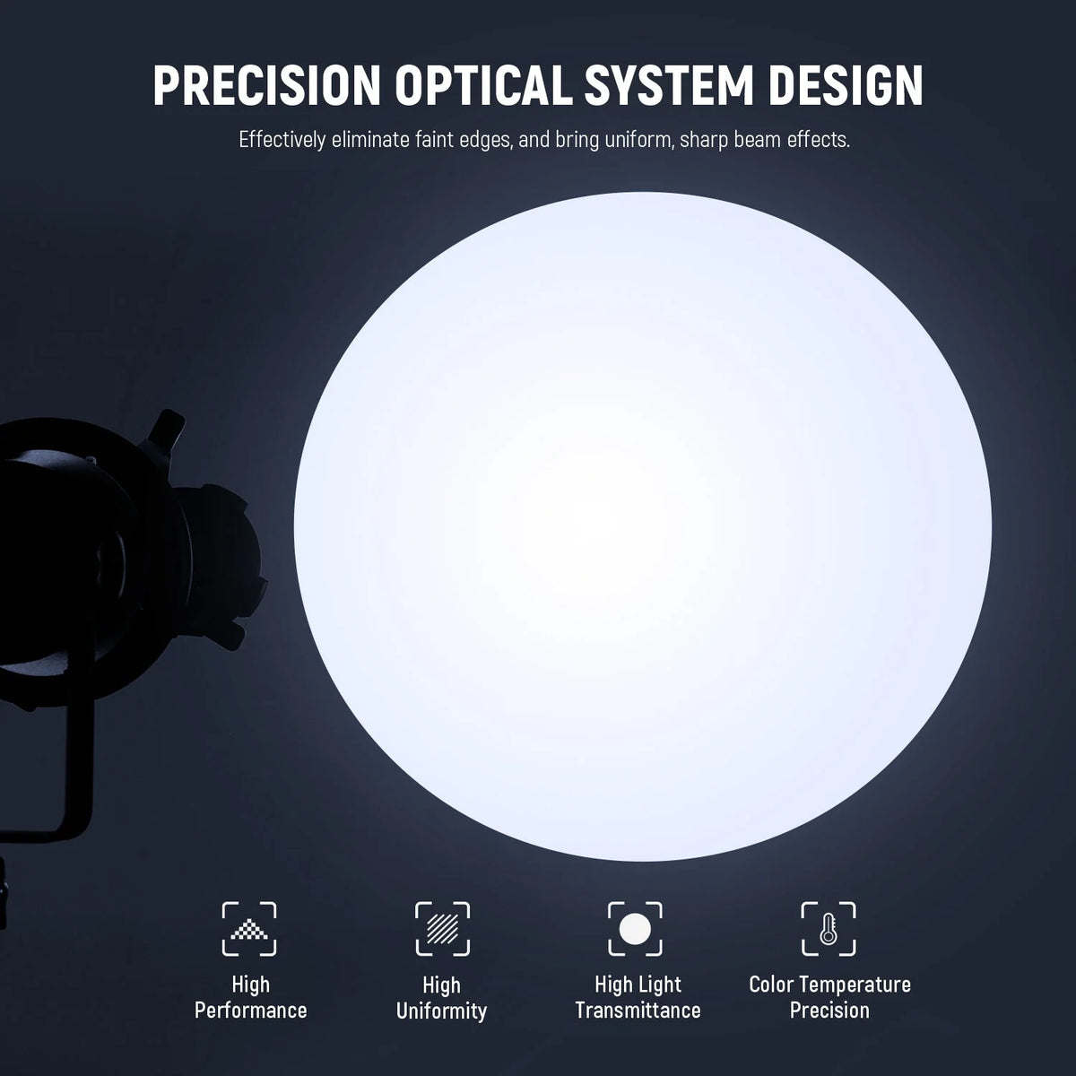 NEEWER LS-38 Spotlight Snoot de 40° con Montura Bowens