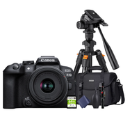 KIT Cámara R10 RF-S18-150mm F3.5-6.3 IS STM + Tripié + Tarjeta de 64 GB + Maleta + accesorios de limpieza