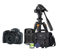 KIT Cámara R50  RF-S 18-45mm F4.5-6.3 IS STM + 55-210mm + Tripié + Tarjeta de 64 GB + Maleta + accesorios de limpieza